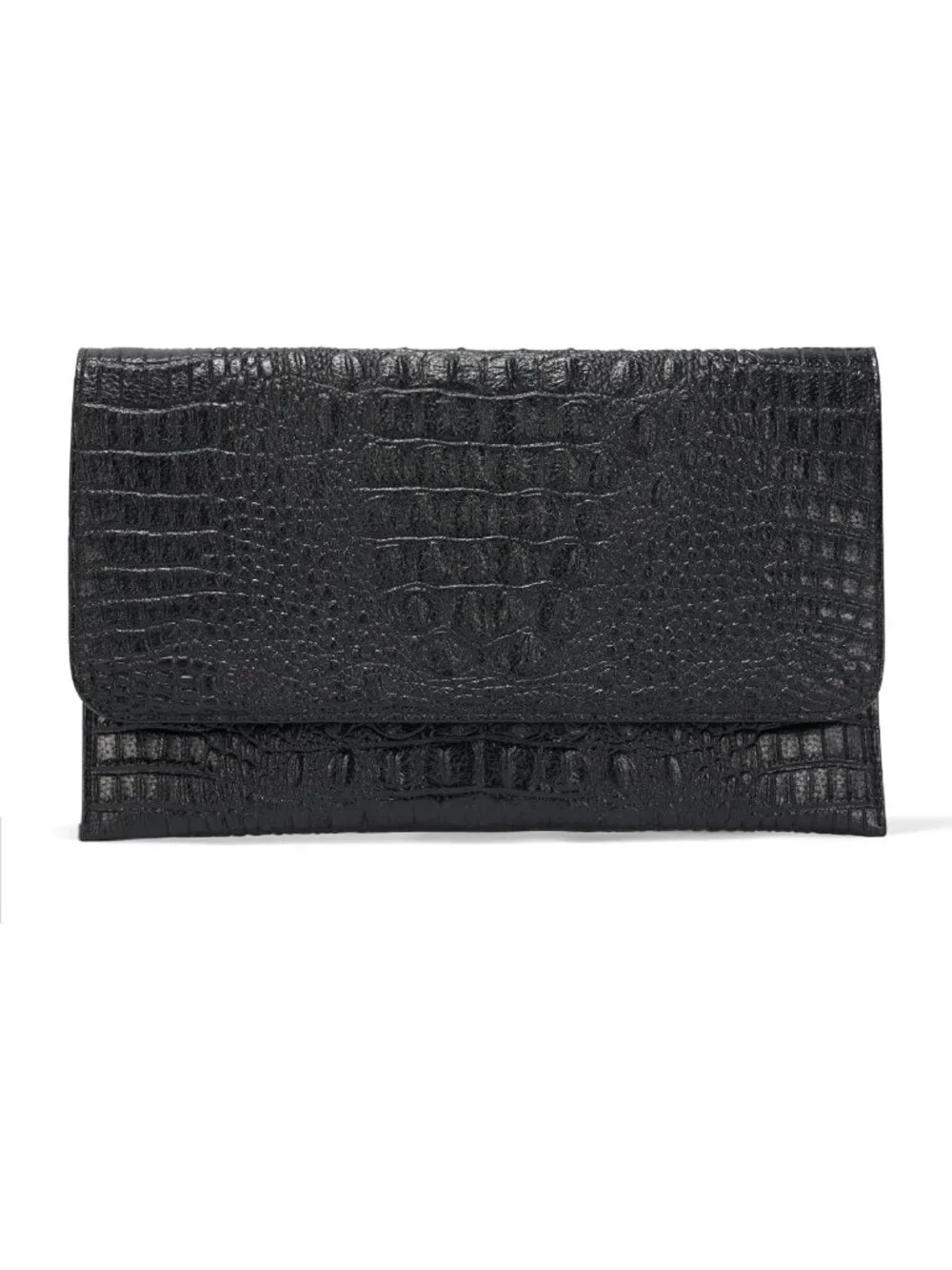 Elegant Crocodile Pattern Evening Clutch Wristlet Wallet for Women - Formal